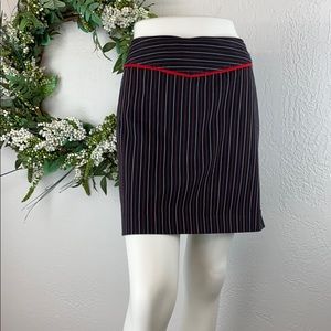 Requirements Navy skirt/skort red white stripes